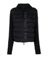 Moncler Long-sleeved Down Jacket In Black