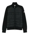 Moncler Long-sleeved Down Jacket In Black