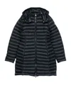 Moncler Long-sleeved Down Jacket In Blue