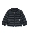 Moncler Long-sleeved Down Jacket In Blue