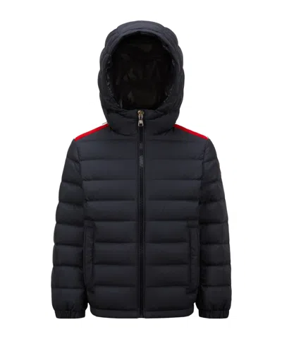 Moncler Long-sleeved Down Jacket In Blue