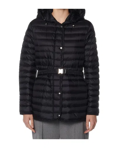 Moncler Long-sleeved Down Jacket In Blue
