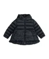 Moncler Long-sleeved Down Jacket In Blue