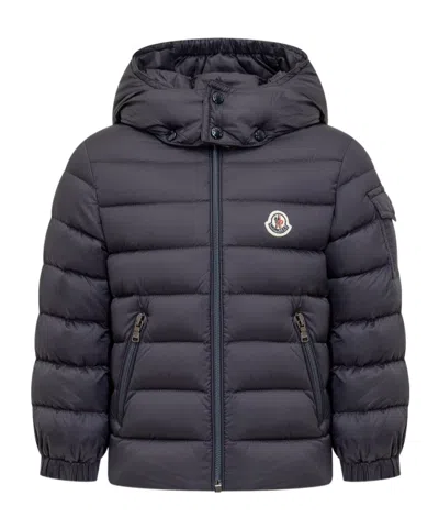 Moncler Long-sleeved Down Jacket In Blue