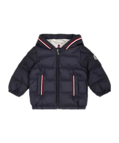 Moncler Kids' Long-sleeved Down Jacket In Blue