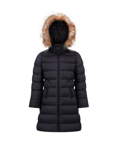 Moncler Long-sleeved Down Jacket In Blue