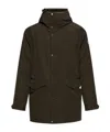 Moncler Mens Dark Green Livradois Logo-patch Down Parka Jacket In Green