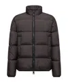 Moncler Dark Brown Nylon Erterle Down Jacket In Brown