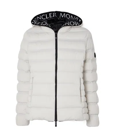 Moncler Long-sleeved Down Jacket In Gray
