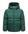 Moncler Long-sleeved Down Jacket In Green