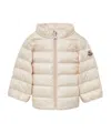 Moncler Long-sleeved Down Jacket In Nude