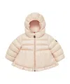 Moncler Long-sleeved Down Jacket In Nude