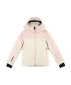 Moncler Long-sleeved Down Jacket In Nude