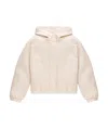 Moncler Long-sleeved Down Jacket In Pink