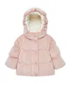 Moncler Long-sleeved Down Jacket In Pink