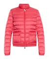 Moncler Lans Down Puffer Jacket In Burgundy