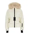 Moncler White Nylon Valdivia Down Jacket In White