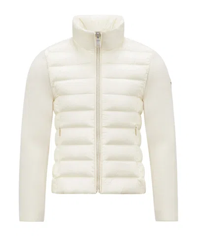 Moncler Long-sleeved Down Jacket In White