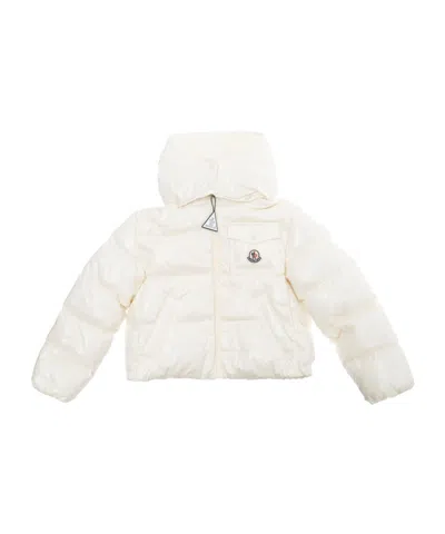 Moncler Long-sleeved Down Jacket In White