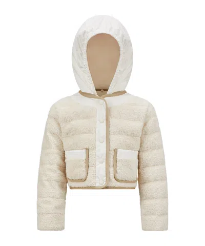 Moncler Long-sleeved Down Jacket In White