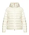 Moncler Drawstring Hood Down Jacket In White