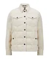 Moncler Long-sleeved Down Jacket In White
