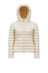 Moncler Ivory Ige Short Hooded Down Jacket In White