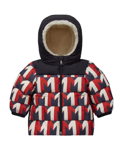Moncler Long-sleeved Down Jacket With Hat In Black