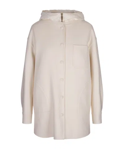 Moncler Long-sleeved Down Suit In White