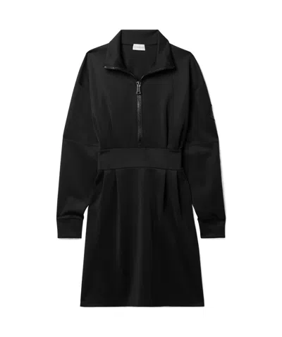 Moncler Long-sleeved Dress In Black