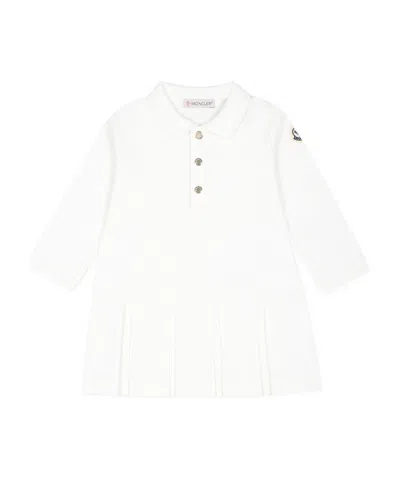Moncler Long-sleeved Dress In White