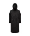 Moncler Manteau De Pluie Hiengos À Capuche In Black