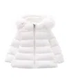 Moncler Doudoune À Capuche En Matière Synthétique Obie In White