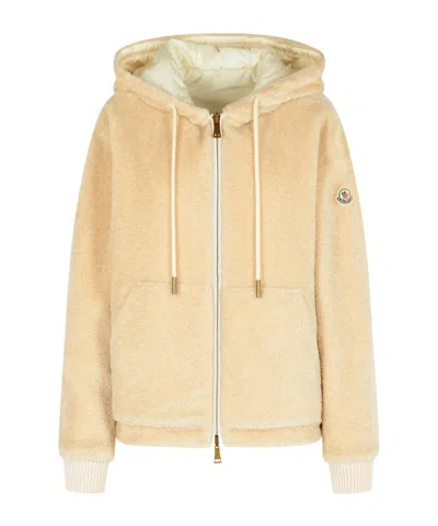 MONCLER LONG-SLEEVED HOODED COTTON JACKET