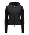 Moncler Diagonal-quilted Sweatshirt In Black