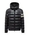 Moncler Men Landre Down Jacket With Contrasting Detail In Black