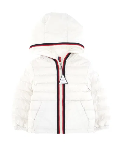 Moncler Long-sleeved Hooded Down Jacket In White