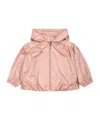 Moncler Long-sleeved Hooded Jacket In Pink