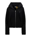 Moncler Long-sleeved Hoodie In Black