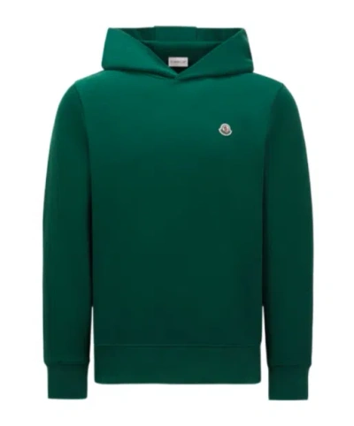 MONCLER MONCLER LOGO PATCH HOODIE