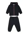 Moncler Long-sleeved Hoodie Set In Blue