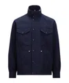 Moncler Veste D'exterieur Droite In Blue