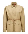 Moncler Saulon Technical Twill Field Jacket In Nude