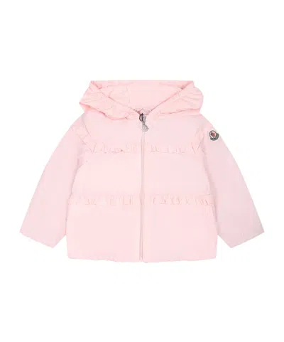Moncler Long-sleeved Jacket In Pink