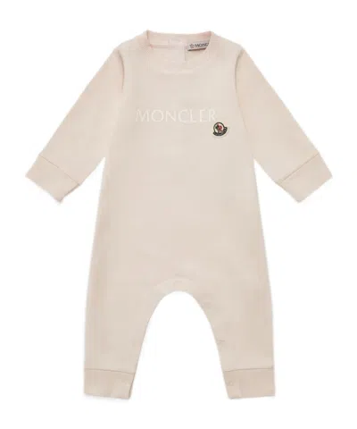 Moncler Long-sleeved Jumpsuit In Pink