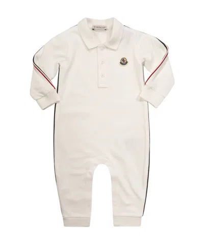 Moncler Long-sleeved Jumpsuit In White