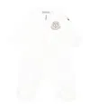 Moncler Long-sleeved Jumpsuit In White