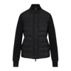 Moncler Logo-patch Padded-panel Jacket In Nero