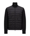 Moncler Padded Zip-up Cardigan Clothing In Black