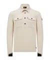 Moncler Long-sleeved Polo Shirt In Nude